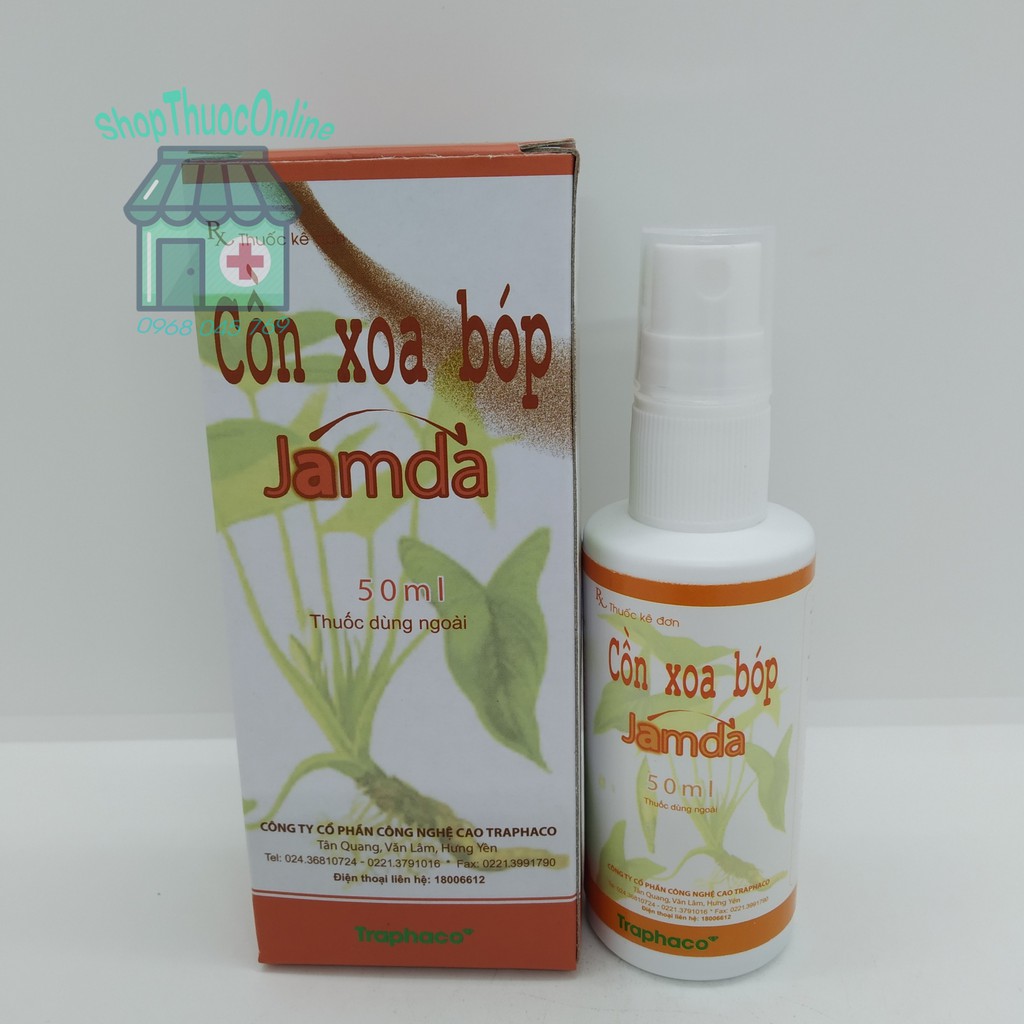 Cồn xoa bóp Jamda Traphaco 50ml