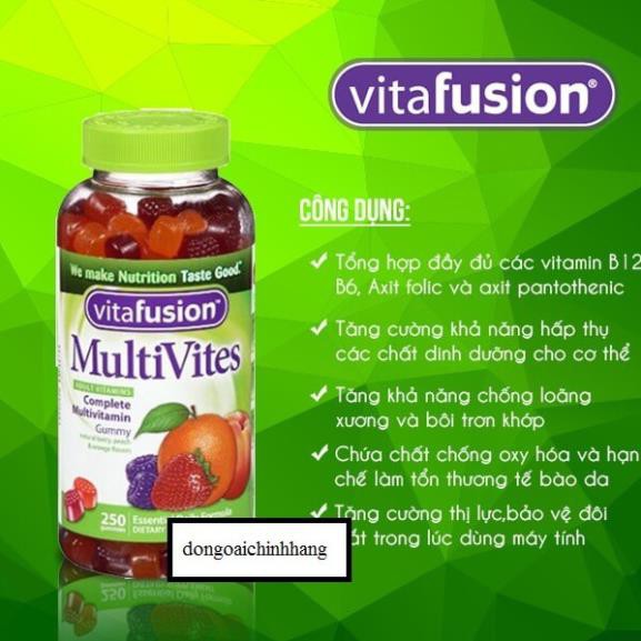 Kẹo Dẻo Mỹ Bổ Sung Vitamin Cho Phụ Nữ Vitafusion Women's Complete Multivitamin 220 Viên