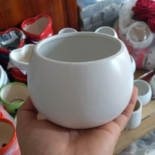 Chậu trồng cây: men lạnh 10 tròn