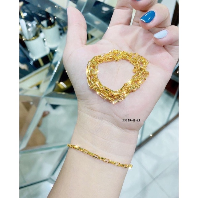 Lắc tay nữ kiểu đốt trúc vàng 10kara