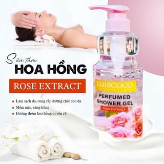 Sữa tắm nước hoa 🎯𝗙𝗥𝗘𝗘𝗦𝗛𝗜𝗣🎯 sáng da rạng rỡ Luiscoco Shower Gel dung tích 700ml/ chai