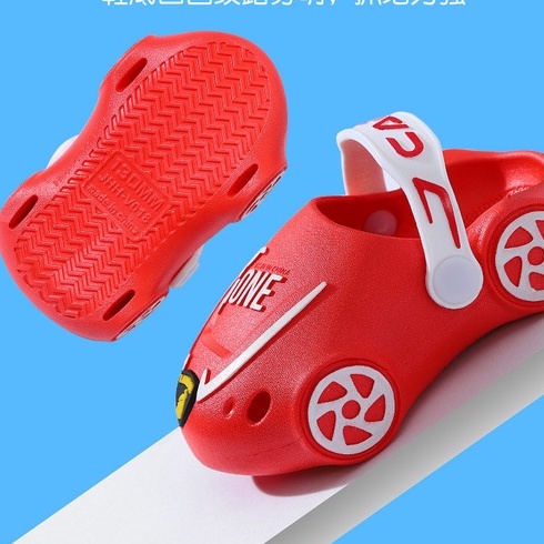 Dép sục hình xe đua cho bé trai, bé gái từ 1 đến 5 tuổi
