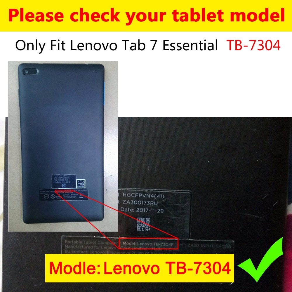 Bao Da Máy Tính Bảng Nắp Gập Từ Tính Mỏng Nhẹ Thời Trang Cho Lenovo Tab 7 Essential Tb-7304F Tb-7304I Tb-7304X Tab4 7 Ốp