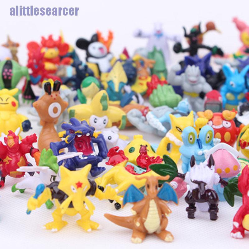 Set 24 / 48 / 144 Mô Hình Nhân Vật Hoạt Hình Pokemon Kích Thước 2-3cm