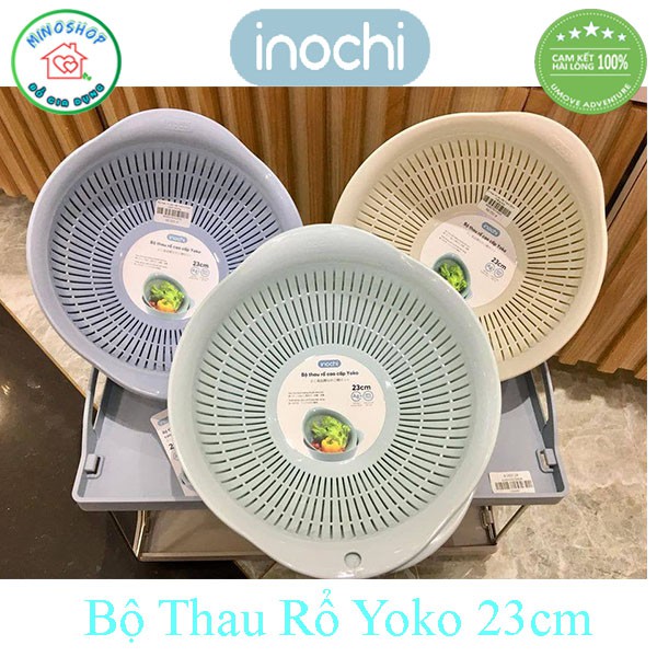 [3 Size] Bộ Thau Rổ Yoko Đựng, Rửa Thực Phẩm, Rau Củ Quả, Bộ Thay Rổ Nhà Bếp Cao Cấp