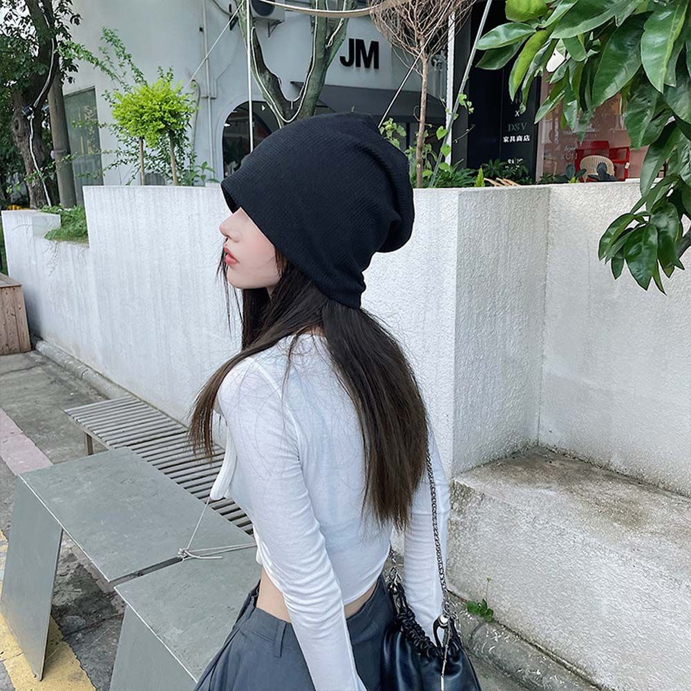 Mũ trùm đầu TAYLOR1 thoáng khí họa tiết kẻ sọc màu trơn phong cách cổ điển thời trang cho nam và nữ