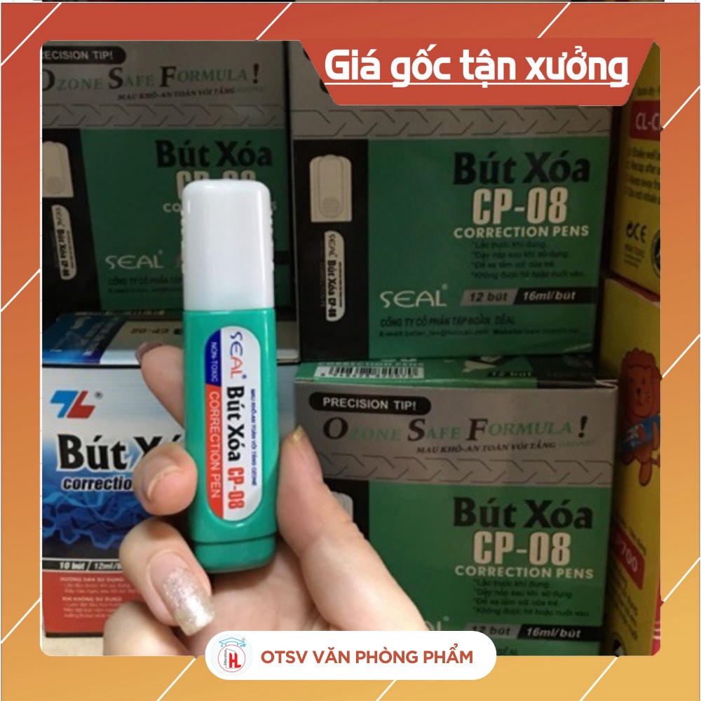 Bút xóa nước CP-08 16ml Yoho thiết kế đầu to, cho mực xoá ra đều theo ý muốn, giúp tẩy xóa sạch vết mực nhẹ nhàng