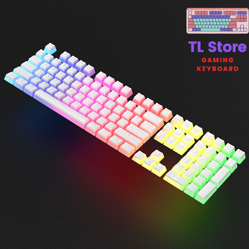 Keycaps Pudding PBT Double Shot Xuyên Led Cực Đẹp