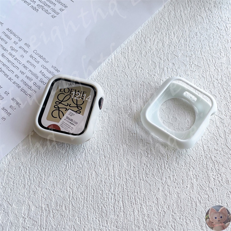 Ốp Silicone Màu Trơn Cho Đồng Hồ Thông Minh Smart Watches Series 7 6 SE 5 4 3 2 1 41mm 45mm 44mm 42mm 40mm 38mm