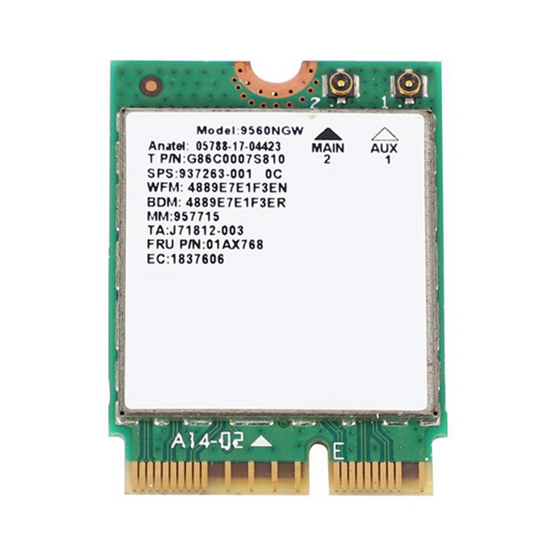 Card Wifi Không Dây 1730Mbps Cho Intel AC 9560 Bluetooth 5.0 802.11Ac M.2 CNVI 9560NGW
