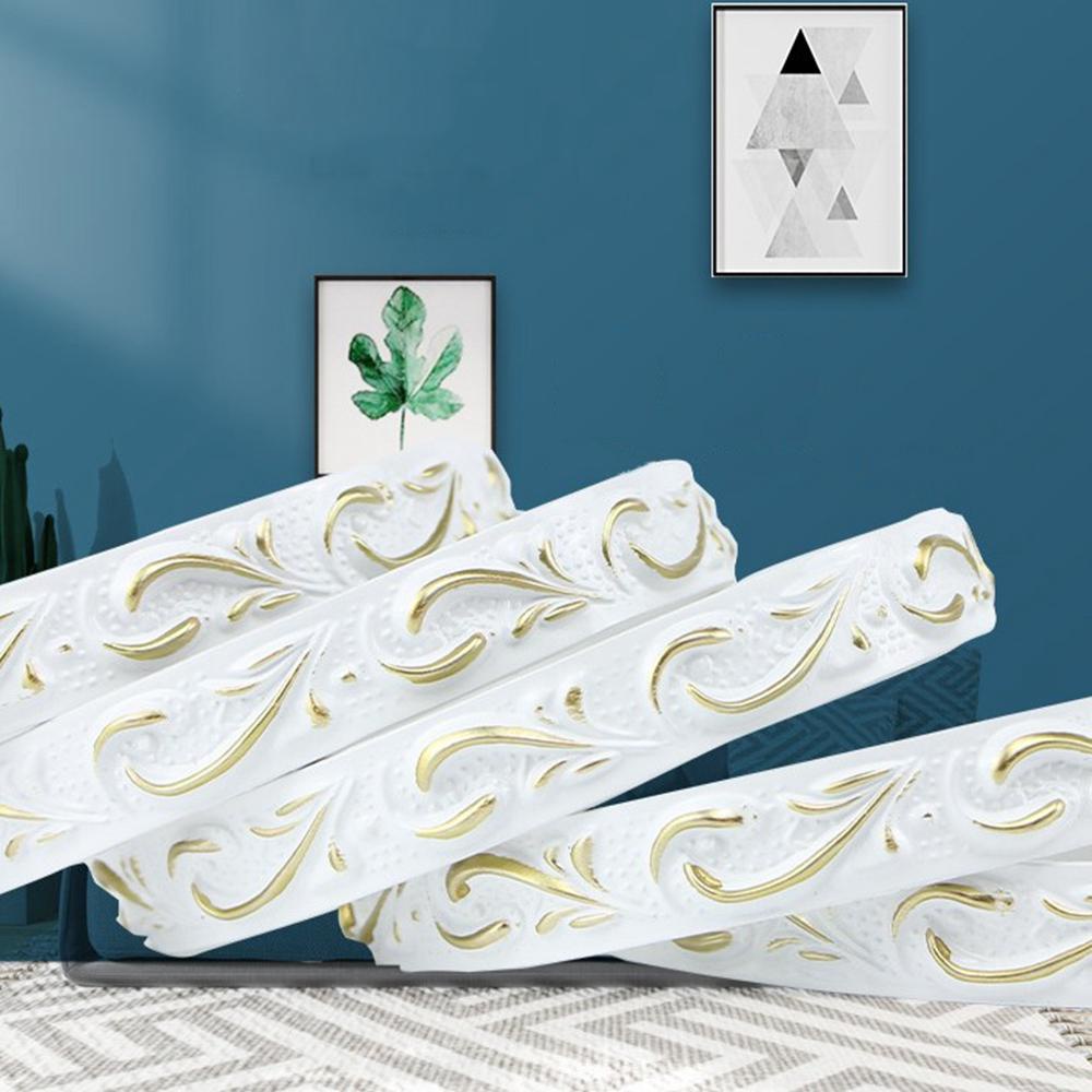 Miếng Dán Đường Viền 3D Bằng PVC Dùng Trang Trí Phòng Ngủ / Phông Nền TV