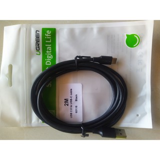 Cáp sạc USB type C Ugreen dài 2m - Hàng chính hãng