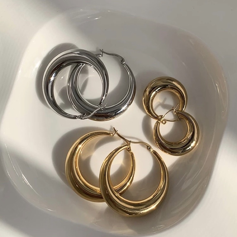 Hoa tai vòng tối giản Bella Hadid - Olivia’s Stuff