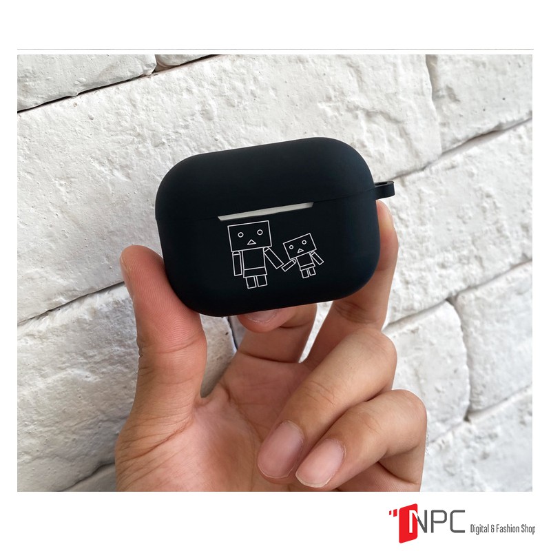 Ốp Silicone AirPods Pro Họa Tiết Hoạt Hình Vui Nhộn Đơn Giản