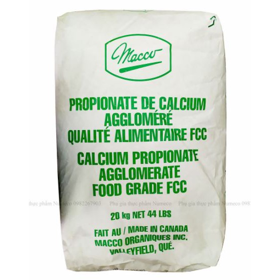 1KG Chất bảo quản bánh CANADA- Calcium Propionate (canxipropionate),trân châu, đậu phụ