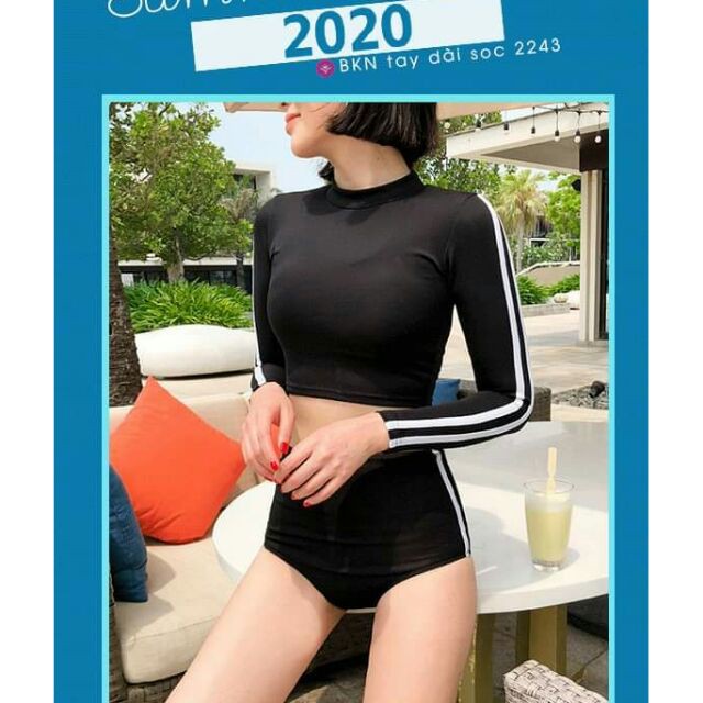 Bikini dài tay sọc mẫu BÁN CHẠY 2020 - Hàng đẹp, giá tốt mã 2243 | BigBuy360 - bigbuy360.vn