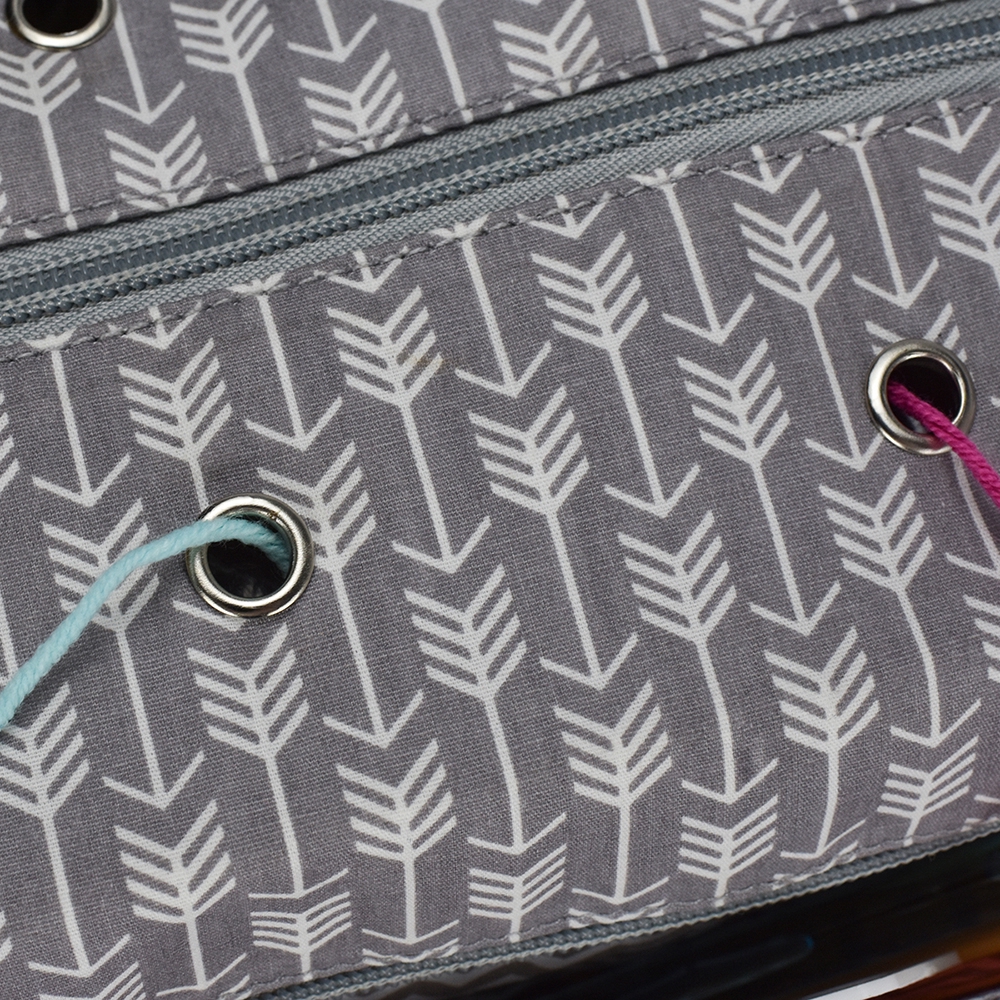 Túi đựng chia len thêu làm đồ thủ công tiện dụng DIY tùy chọn màu sắc