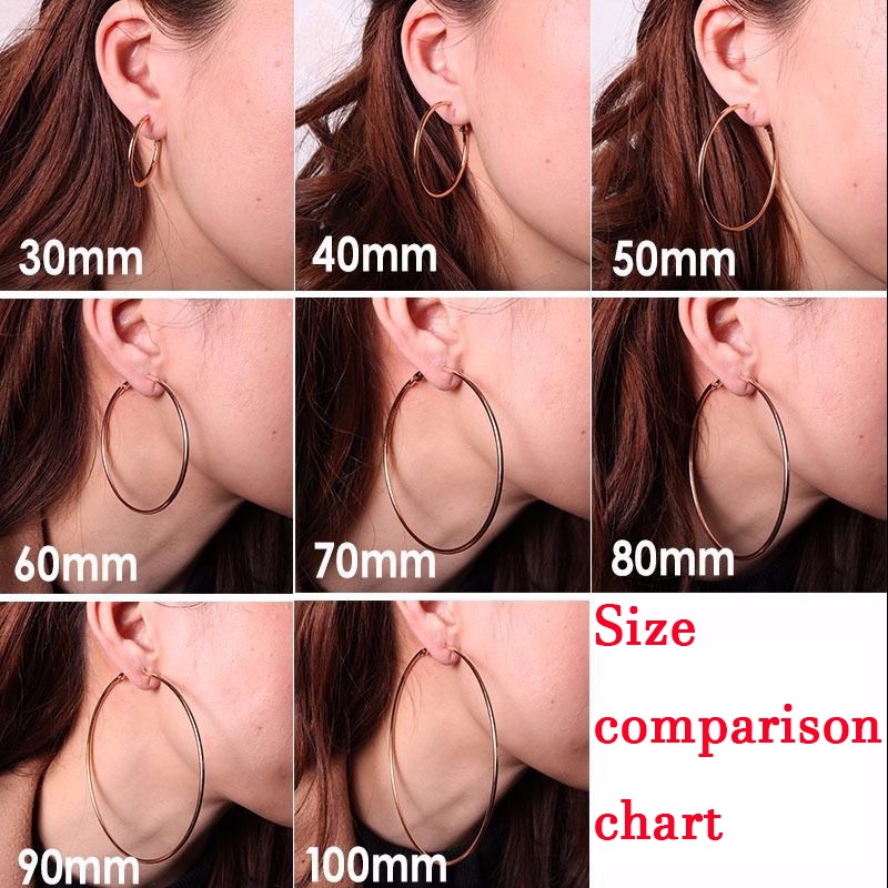 Set 6 Cặp Hoa Tai Dạng Vòng Thời Trang Dành Cho Nữ