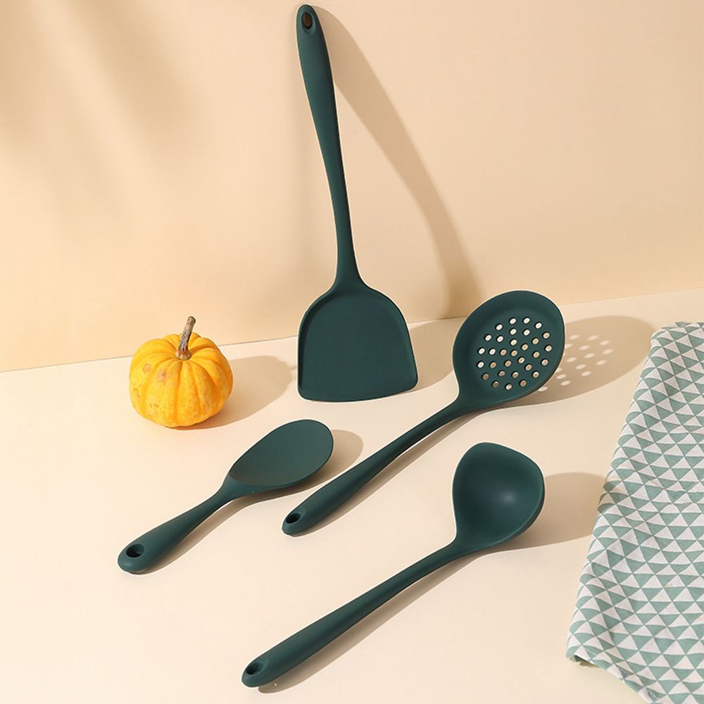 Xẻng Nấu Ăn Bằng Silicone Cách Nhiệt Chống Dính Tiện Dụng Cho Nhà Bếp