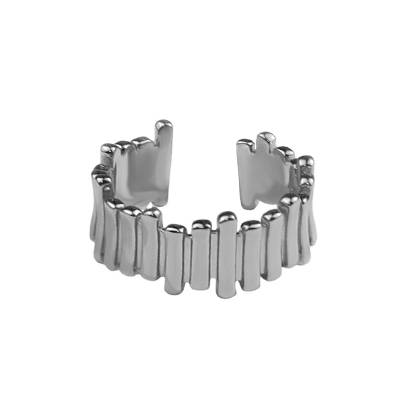 Nhẫn Thiết Kế Bất Đối Xứng Phong Cách Hip Hop Hàn Quốc 19A1288 Cá Tính