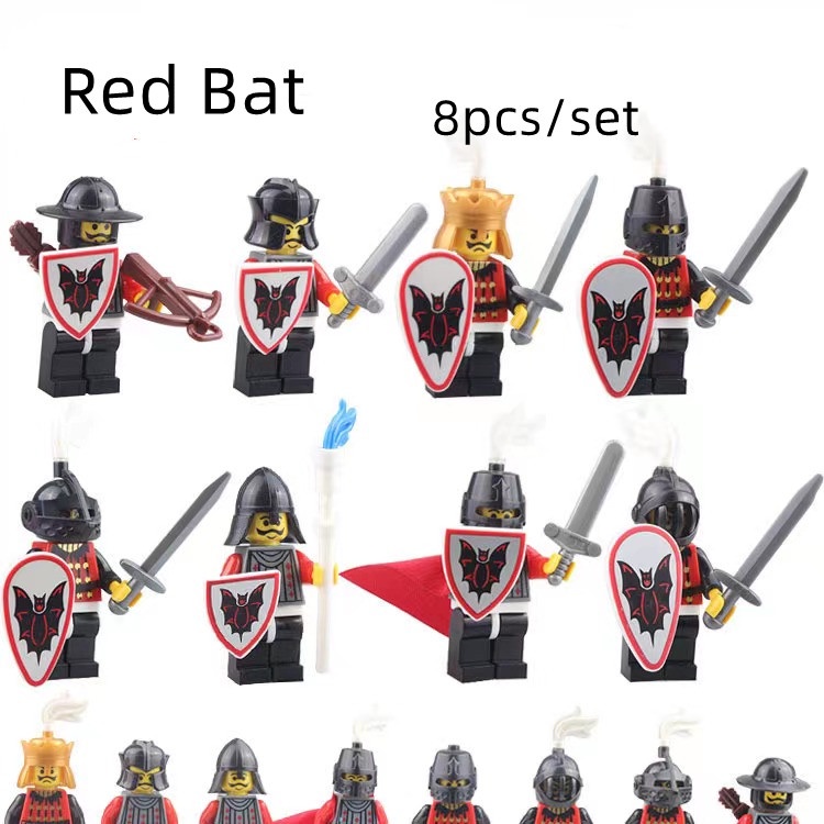 Set 8 Mô Hình Kỵ Sĩ Thời Trung Cổ Đồ Chơi Giáo Dục Cho Bé