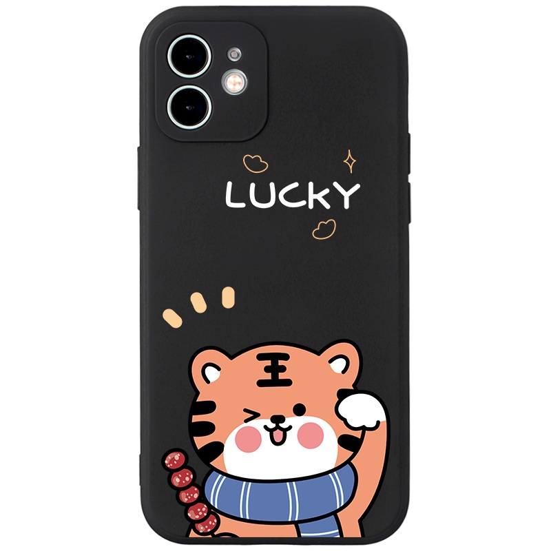 Ốp lưng JURSUE hoạt hình cặp đôi dễ thương đẹp cho iPhone 13 12 11 Pro Max SE 2020 X XR XS 8 7 ip 6S 6 Plus kute Y1776