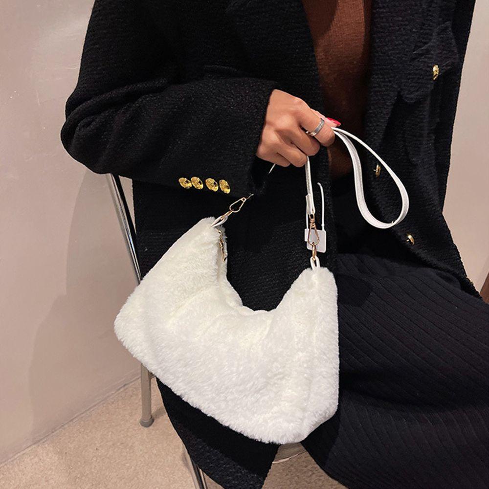 Túi Đeo Vai Phủ Lông Mềm Mại Thời Trang Xinh Xắn