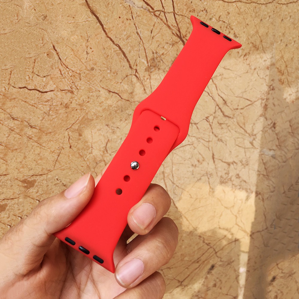 [ĐỦ 5 MÀU] Dây Đeo Silicon Mềm Cho Đồng Hồ Thông Minh Apple Watch Iwatch 38mm/40mm/42mm/44mm
