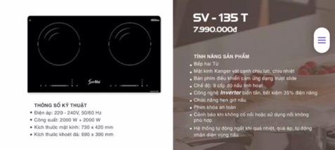 Bếp Điện Từ SEVILLA SV-135T