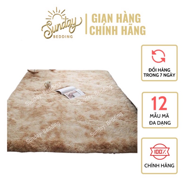 [ YÊU THÍCH ] Thảm Lông trải sàn nhà 1m6x2m nhập khẩu Sunday bedding hàng cao cấp