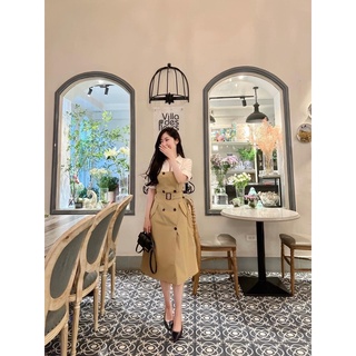 Váy sơmi công sở có thắt lưng NAN