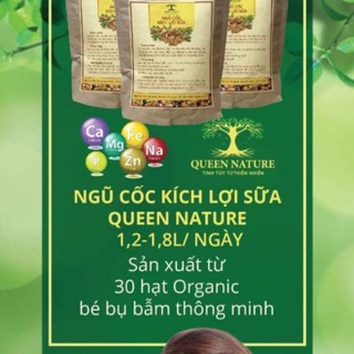 Combo Ngũ cốc kích lợi sữa Queen nature