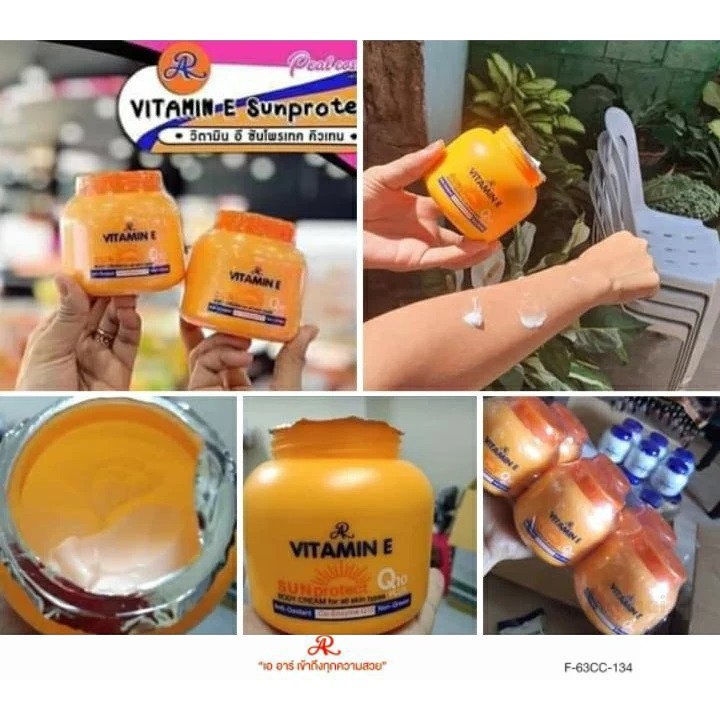 Kem dưỡng toàn thân Aron Vitamin E Body Cream 200g - Thái Lan