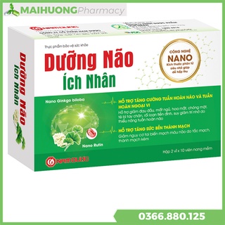 [Chính Hãng] Dưỡng Não Ích Nhân Hỗ trợ tăng lưu thông máu tăng cường tuần hoàn não và tuần hoàn ngoại vi
