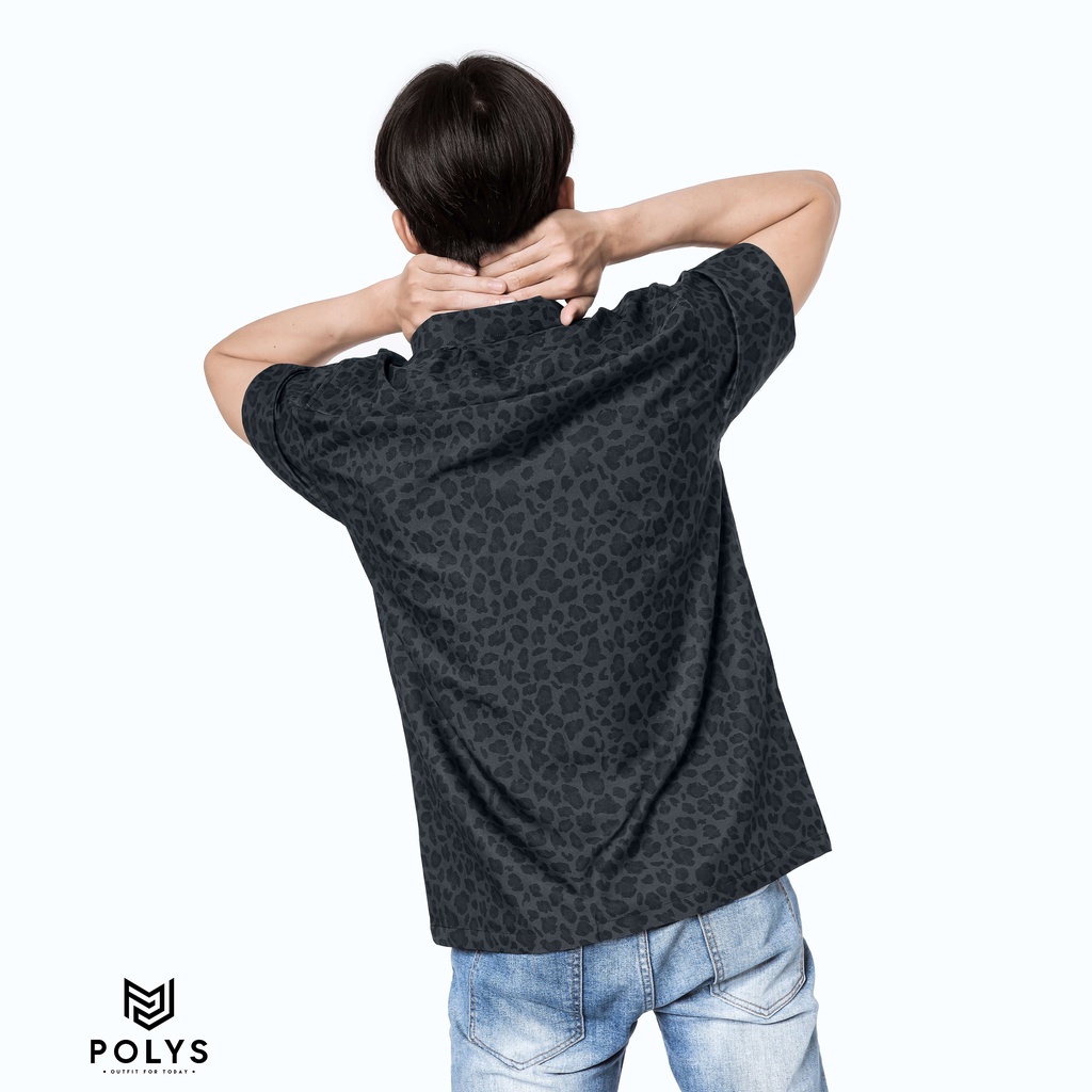 Áo sơ mi nam POLYS áo sơ mi tay ngắn họa tiết Grey Panther | BigBuy360 - bigbuy360.vn