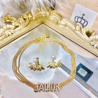 Set chocker & bông tai jadior