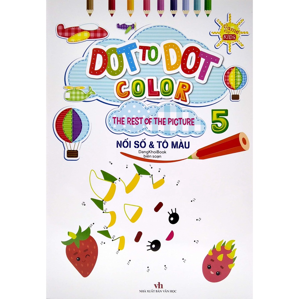 Sách Dot To Dot Color - The Rest Of The Picture - Nối Số Và Tô Màu 5