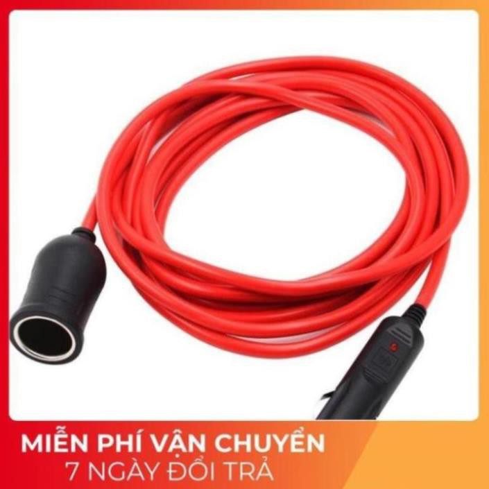 Dây Cáp Nối Dài Tẩu Sạc 3A - 10A Cho Xe Hơi, Ô tô 12V 24V Lõi Đồng Cao Cấp