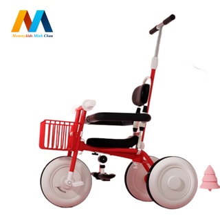 Xe đẩy cho bé mommykids minh châu xe chòi chân 3 bánh chân an toàn có khung bảo vệ cho bé