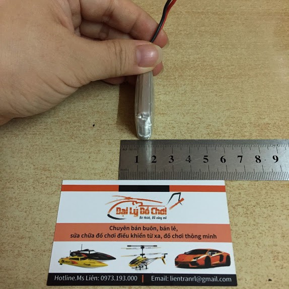 Pin sạc 3.7V dung lượng 550mAh chân cắm P2.54 hàng 80%