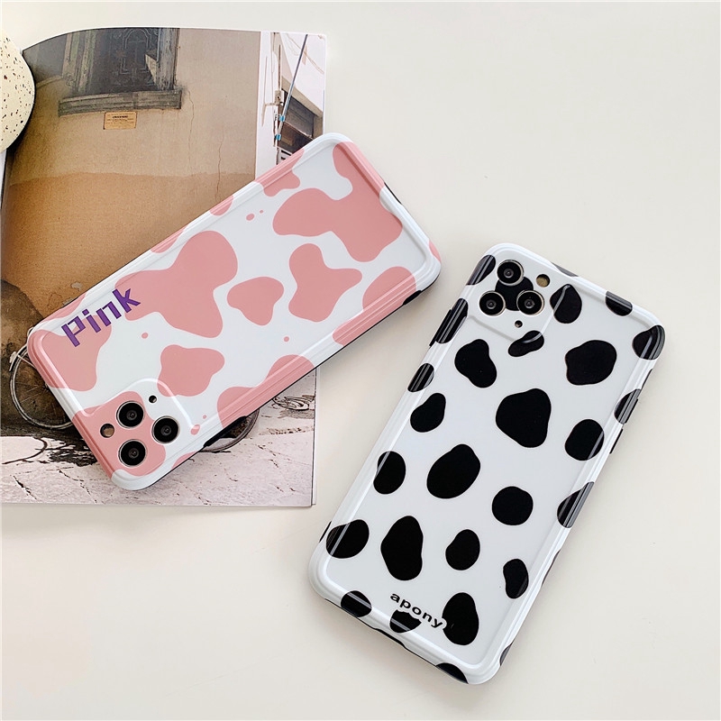 Ốp điện thoại mềm in họa tiết da bò cho iPhone 12 11 Pro MAX i7 i8 plus XR XS MAX SE 2020 | BigBuy360 - bigbuy360.vn