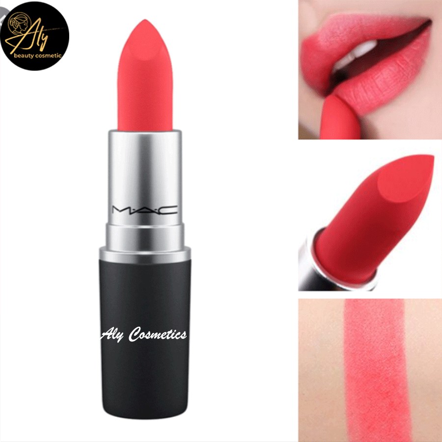 [CAM KẾT 💯] Son MAC Mandarin 308 Màu hồng san hô – Power kiss lipstick