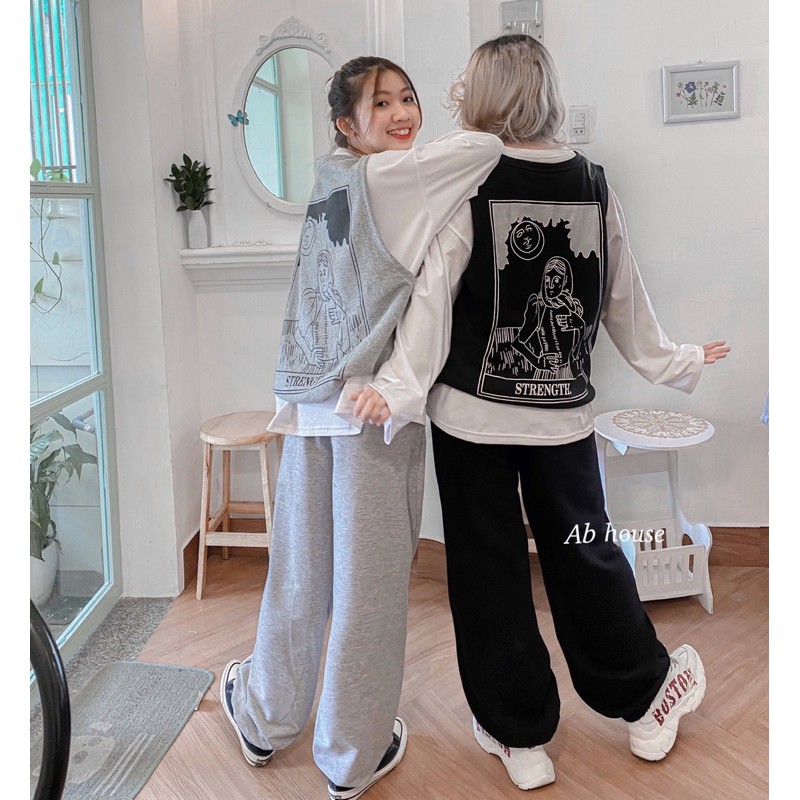 Áo Gile Nỉ Nam Nữ - Glow Gile Oversize Unisex