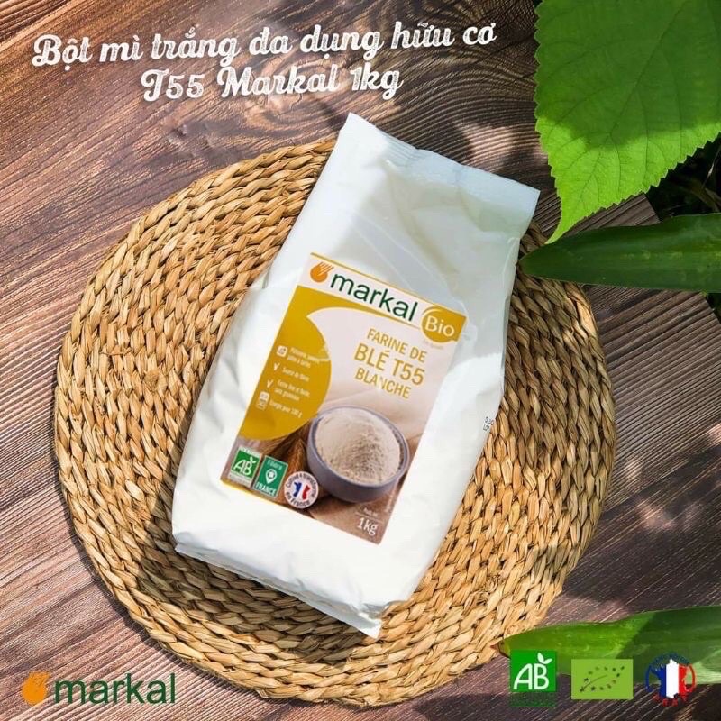 Bột mì hữu cơ T55 Markal 1kg