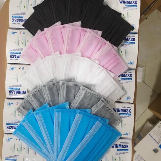 Khẩu Trang Y Tế 4 Lớp Chuẩn Công Ty HỘP 50C