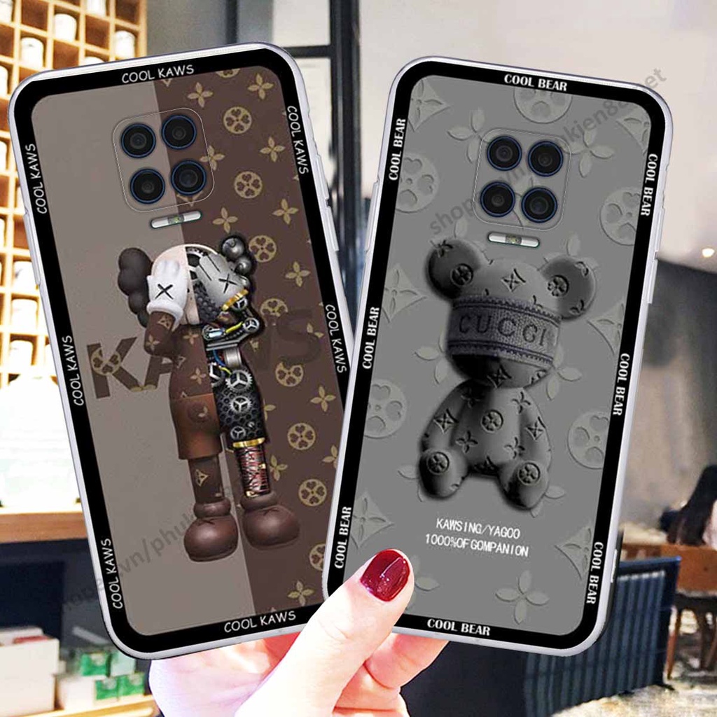 Ốp Vsmart Aris / Aris Pro bear, k@ws thương hiệu phong cách ốp lưng thời trang cao cấp