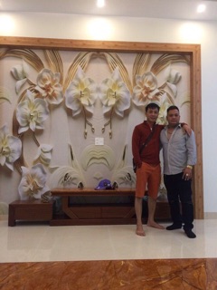 Tranh dán tường 3D phòng khách