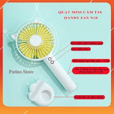 QUẠT MINI N10 HANDY FAN 3IN1