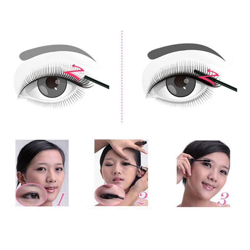 Mascara màu đen chống nước làm cong và dày mi hiệu quả