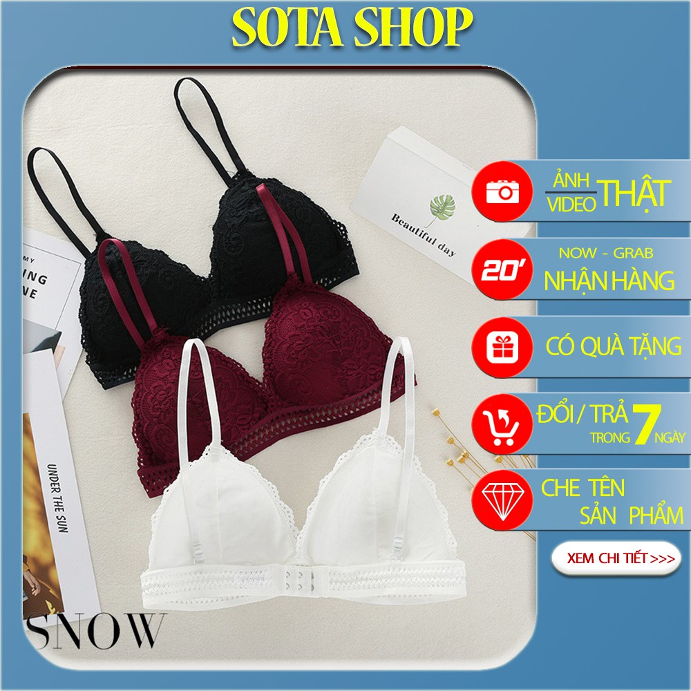 SALE SẬP SÀN Áo Lót Bra Ren Mềm Mút Mỏng Không Gọng Hàng Đẹp Juka Shop